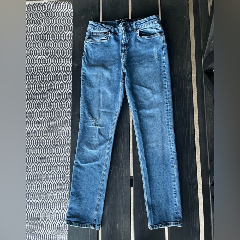 Boden The Cavendish Girlfriend Jeans size US 8R Distressed denim